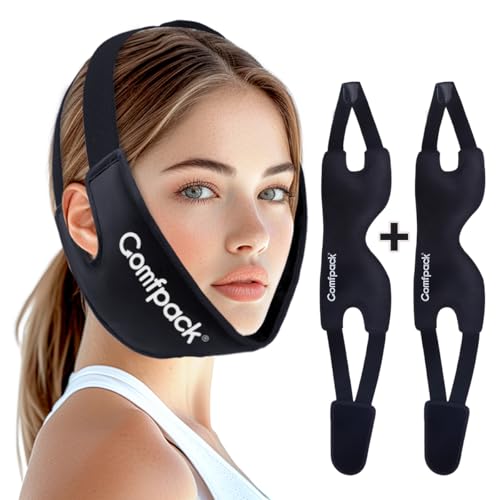 Comfpack Wisdom Teeth Ice Pack with Exposed Ear Design, 2PCS Large Face Ice Pack with Soft Plush for TMJ, Jaw Pain, Tonsillectomy, Oral Surgery, Face Swelling, Cosmetic Recovery - color: Black 2pack