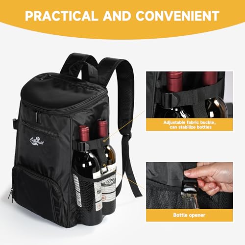Catalonia Cooler Backpack, 33 Cans Insulated Leakproof Cooler Bag for Men Women, Portable Lunch Backpack for Beach, Hiking, Camping, BBQ, Fishing & Picnic