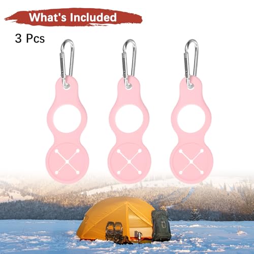 Water Bottle Hanging Buckle Clip [PCS] - Water Cup Holder with Towel Hook for Bike Portable Secure Bottle Holder - color: Pink