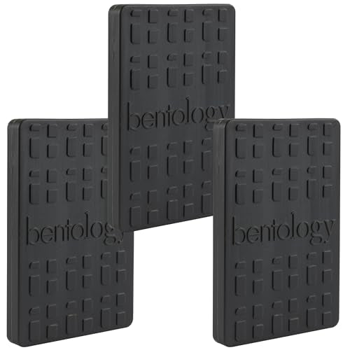 Kids Hard Ice Packs 3 Pack, Slim Reusable Freezer Packs for Lunch Boxes - color: Black Brick