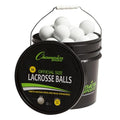 Champion Sports Lacrosse Balls Bucket - 36 Count NCAA & NFHS Certified Regulation Training & Game Balls - Yellow - color: White