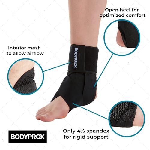 Bodyprox Ankle Brace for Women and Men, Lace Up Ankle Support Brace Stabilizer for Sprained Ankle (Large) - size: Large (Pack of 1)