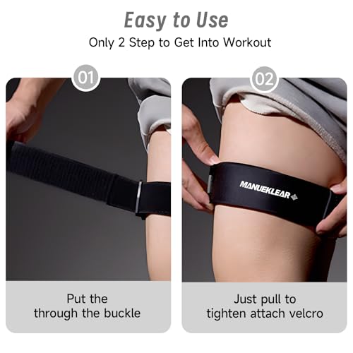 MANUEKLEAR Blood Flow Restriction Bands for Women Butt Lift - color: Gray