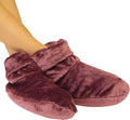 MARS WELLNESS Heated Microwavable Booties - Microwave Slipper Warmers - color: Mauve, size: Pack of 2