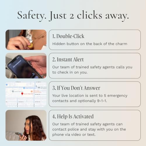 invisawear Smart Jewelry - Personal Safety Device - Keychain