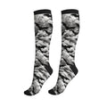 Compression Socks Knee High Circulation Support Socks For Women Men Athletic Running Work Hiking Cycling Travel - color: Bat
