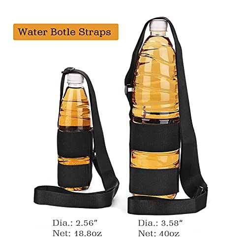 Water Bottle Carrier with Adjustable Shoulder Strap,Universal Bottle Sling,Perfect for Daily Walking Biking Hiking Travel (Exclude Bottle)