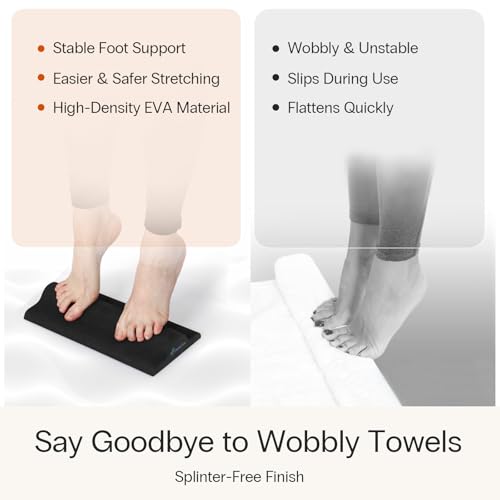 StrongTek Foot Stretcher, High-Density EVA Calf Stretching Wedge, Portable