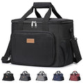 Lifewit Insulated Lunch Box for Men, Lunch Bag Cooler Women, Black 40-Can 24L - color: Black, size: Jumbo(24L)