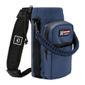 NATURE PIONEOR 26-128 oz Insulated Water Bottle Carrier Holder with Strap - color: Navy, size: 18-26oz