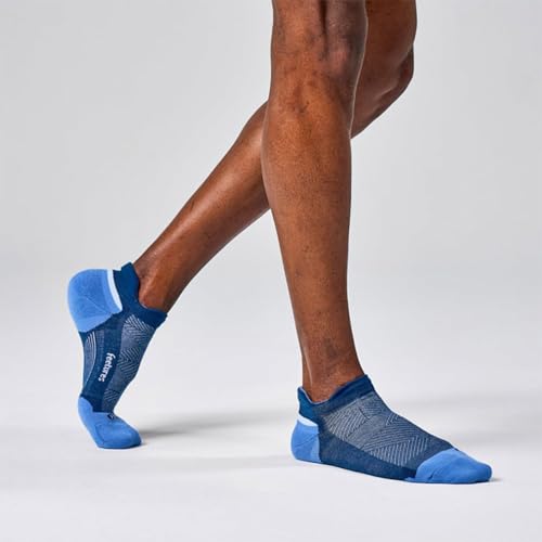 Feetures Elite Max Cushion No Show Tab Ankle Sock - color: Blue (1 Pair), size: Small