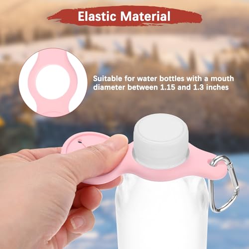 Water Bottle Hanging Buckle Clip [PCS] - Water Cup Holder with Towel Hook for Bike Portable Secure Bottle Holder - color: Pink