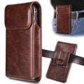 Holster for iPhone 17 Pro Max 16 Pro Max 15 Pro Max 14 Pro Max 13 Pro Max 16 Plus 15 Plus 14 Plus, Premium Leather Pouch with Belt Clip Phone Holster Belt Case, Coffee -L - color: Coffee, size: Large