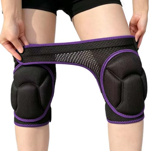 Women Brearhable Knee Pads for Gardening, Lightweight Foam Cap, Purple S - color: Purple, size: Small