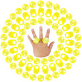 50 Pcs Light Up Rings Flashing LED Rubber Finger Rings for Carnival, July 4th, Halloween, Christmas, Concert, Goodie Bag Fillers, Raves - color: Yellow