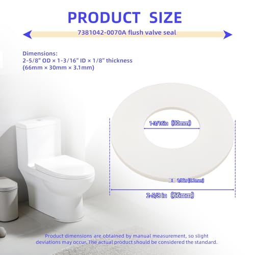 7381042-0070A Flush Valve Silicone Seals Fit American Standard Tank - style: 2 Pack