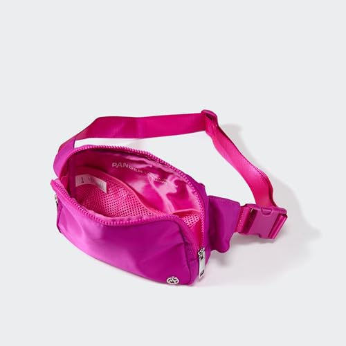 Pander Belt Bag Large 2L, Nylon Fanny Pack Purse for Women and Men with Adjustable Strap - color: Grape Purple