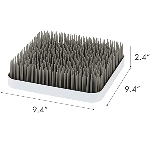 Boon Grass Plastic Drying Rack - Modern Countertop Baby Bottle Organizer - 9.75 x 9.88 x 3.0 inches - Gray - color: Gray