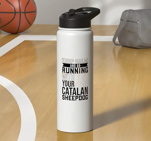 Runner with Gos d’Atura Català Stainless Steel Insulated Water Bottle