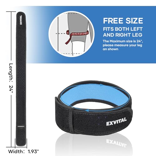 EXVITAL IT Band Straps Iliotibial Band Brace Relieve ITB Syndrome - style: 1 Pack
