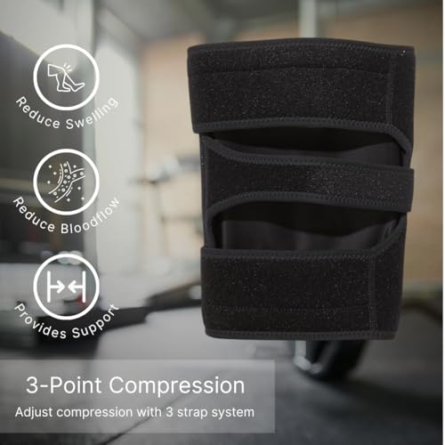 NatraCure Hot & Cold Knee Wrap Brace Support Ice Wrap for Knee Pain - Ice Packs for Knees - Post Knee Surgery Recovery Gift Must Haves, MCL, PCL, ACL Recovery Must Haves - Knee Wraps for Pain Relief