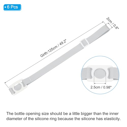 PATIKIL Water Bottle Lanyard - color: Grey/White