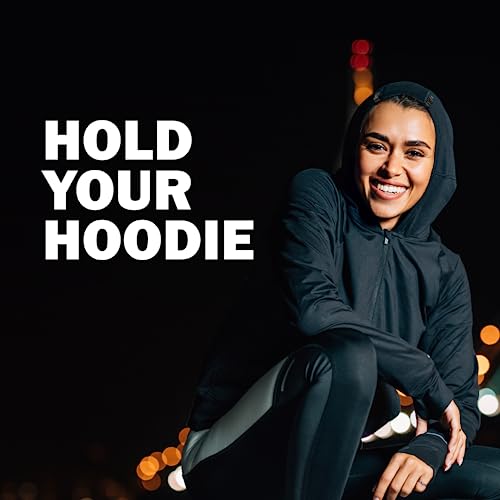 Hoodie Holder Headband to Keep Your Hoodie in Place | Workout Accessory Clip for Running Cycling Exercise | No More Hassle Adjusting Your Hood - style: 1-Pack