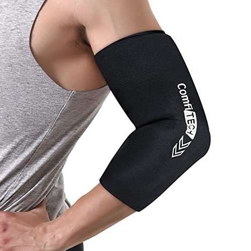 ComfiTECH Elbow Ice Pack Wrap for Arm, Knee & Calf, Flexible Ice Sleeve, M - size: M-Standard