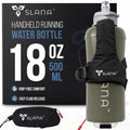 Handheld Running Water Bottle (Premium - Grey) - color: Premium - Grey