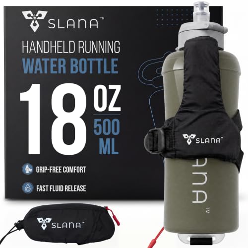 Handheld Running Water Bottle (Premium - Grey) - color: Premium - Grey