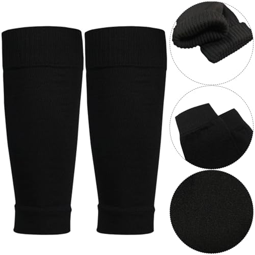 2 Pack Pro Soccer Leg Sleeves Socks/Compression for Calf - over the calf,ootball, baseball, basketball,rugby - color: Black