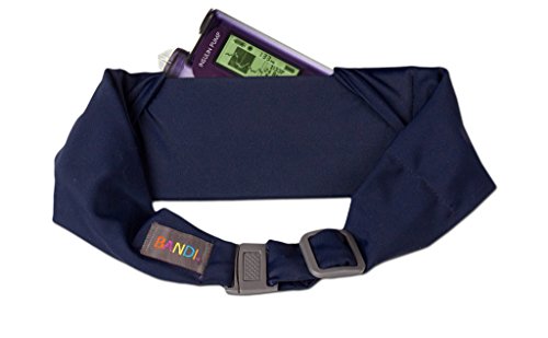 BANDI KIDS Pocket belt for Medical, Sports, Play Comfortable fit Adjustable waist pack, Made In USA - color: Navy