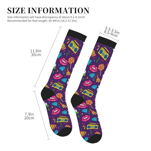 Graduated Compression Socks Knee High For Women Men Athletic - color: 14
