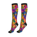 Compression Socks Knee High Circulation Support Socks For Women Men Athletic Running Work Hiking Cycling Travel - color: Dog