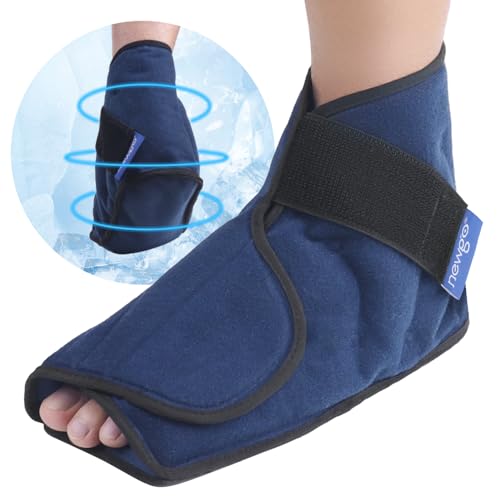 NEWGO Bundle of Foot Ice Pack and Formfitting Sock Achilles Tendon