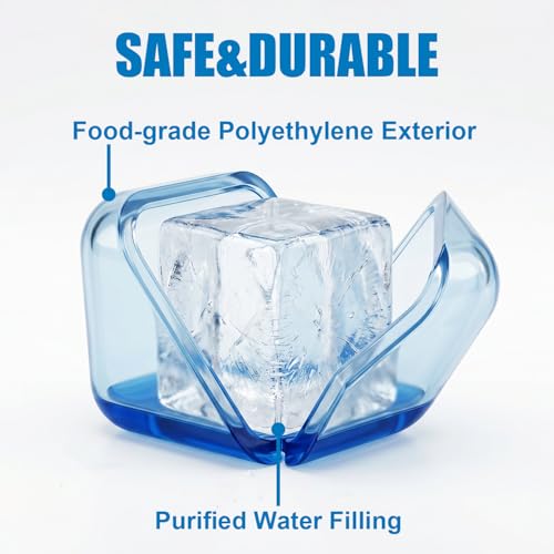 25 Pack Reusable Ice Cubes, Refreezable Plastic BPA-Free Ice Packs for Drinks,Coolers,Lunch Boxes, Non-Diluting Ice Cube without Diluting Drinks for Outdoor Party Ice Bath Coffee Whiskey Beer - size: 25