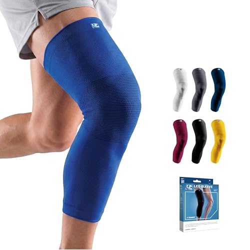 LP 667 Full Length Compression Leg Sleeve for Men & Women - color: Blue, size: Large