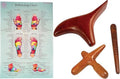 CCcollections Wood Therapy Massage Tools, Reflexology Wooden Stick Tool, Traditional Equipment for Relieving Muscle Pain Body Lymphatic Drainage Massager - (Set F Bird) - size: F 3SETB