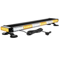 WOWTOU Rooftop Safety Flashing 56 LED Amber White Emergency Light Bar for Construction Vehicles Tow Trucks Snow Plows, Strong Magnetic Strobe Beacon Lights - color: Amber / White