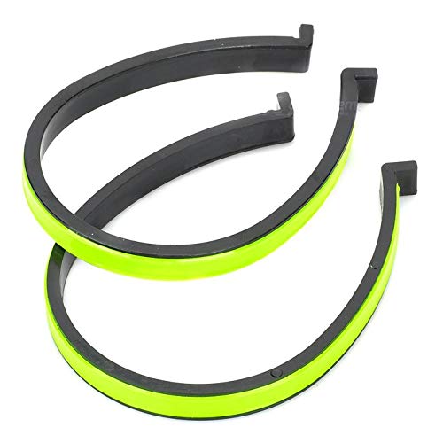 Home & Style 2-Pack Reflective Safety Bands – Hi-Vis Arm, Leg, Ankle Straps for Night Running, Cycling, Walking – Lightweight Clip-On Reflector Gear for Outdoor Work & Sports