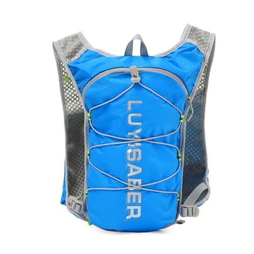 2L Marathon Hydrating Backpack Breathable Ultralight Hiking Hydration Vest Nylon Multifunction Water Vest for Running Cycling(Orange)