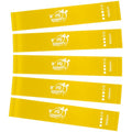 Fit Simplify Resistance Loop Exercise Fitness Bands with Instruction Guide and Carry Bag, Set of 5 - color: Yellow