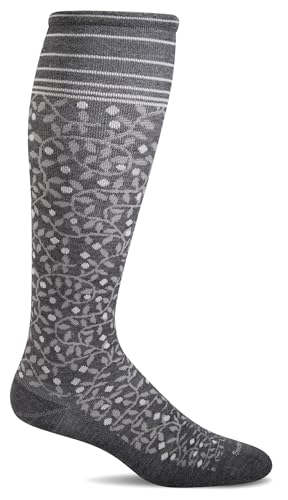 Sockwell Women's New Leaf Firm Graduated Compression Sock - color: Charcoal, size: Medium-Large