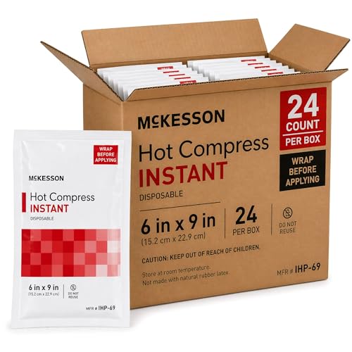 McKesson Instant Hot Packs, Instant Hot Compress, 6 x 9 in - color: Red, size: 6x9