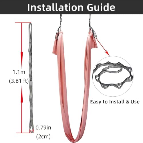 PRIOR FITNESS 2pcs Nylon Daisy Chain Straps, Grey, 2PCS - color: grey, size: 1.1m