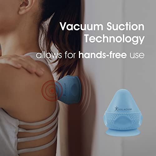 Solacium Mountable Massage Therapy Tool - Multi-Surface Suction Cup Wall Massage Tool for Sore Muscles, Myofascial Release, Stress Relief, Trigger Point and Deep Tissue Massage (Light Blue) - color: Light Blue