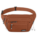 CXWMZY Fanny Packs For Women & Men Waist Pack Hip Bum Bag with Multi-Pockets Large Capacity Waterproof Casual Bum Bag for Disney Traveling Casual Cycling Running Hiking (Brown1) - color: Brown1