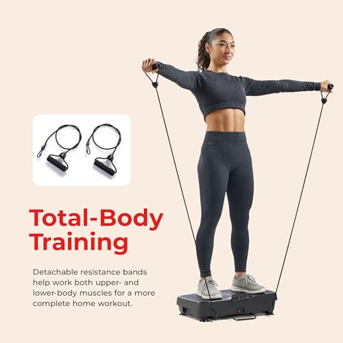 Sunny Health & Fitness Vibration Platform Exercise Machine with Remote