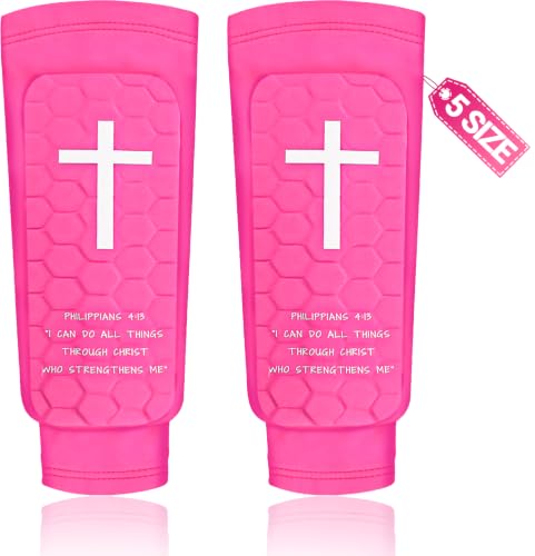 Soccer Shin Guards for Kids Youth and Adults, Honeycomb Padded - color: Pink, size: Small