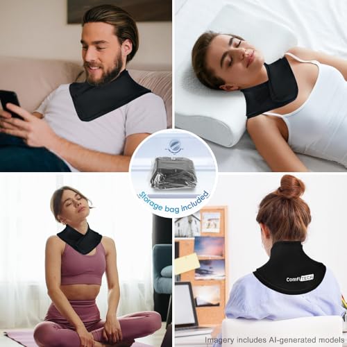 ComfiTECH Extended Neck Ice Pack Wrap Gel Coverage for Shoulder, M, 1 Pack - size: Medium